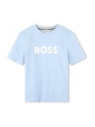 BOSS Kidswear Shirts  lyseblå / hvid