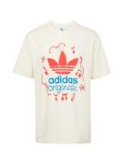ADIDAS ORIGINALS Bluser & t-shirts  azur / rød / uldhvid