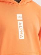 ALPHA INDUSTRIES Sweatshirt  orange / hvid