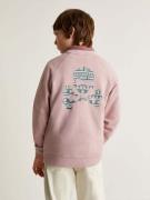 Scalpers Sweatshirt 'Cuzco'  opal / lyserød / hvid