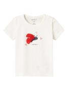 NAME IT Bluser & t-shirts 'FUSSA'  lys rød / sort / æggeskal