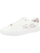 TOM TAILOR Sneaker low  rosa guld / hvid