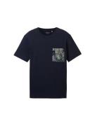 TOM TAILOR Bluser & t-shirts  marin / lysegrøn / lyselilla / lyserød