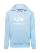 ALPHA INDUSTRIES Sweatshirt  lyseblå / hvid