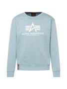 ALPHA INDUSTRIES Sweatshirt  lyseblå / hvid