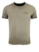 Key Largo Bluser & t-shirts 'MT DESTINATION'  mørkegrøn / sort / hvid