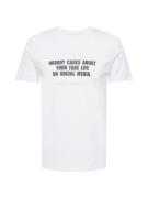 EINSTEIN & NEWTON Bluser & t-shirts 'Fake Life'  sort / hvid