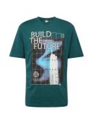 Springfield Bluser & t-shirts 'RECONSIDER'  aqua / petroleum / sort / ...