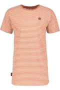 Alife and Kickin Bluser & t-shirts 'Mats'  brun / orange / hvid