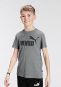PUMA Shirts 'Essentials'  grå-meleret / sort