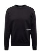 Calvin Klein Sweatshirt 'OFF PLACEMENT'  sort / hvid