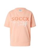 Soccx Sweatshirt  abrikos / fersken / hvid