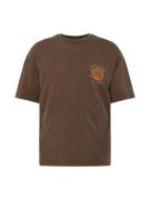 JACK & JONES Bluser & t-shirts 'VENOM'  choko / grå / orange