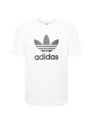 ADIDAS ORIGINALS Bluser & t-shirts 'Adicolor Trefoil'  sort / hvid