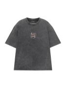Pull&Bear Bluser & t-shirts 'CASTROL'  grå / carminrød / sort