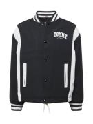 Tommy Jeans Overgangsjakke  sort / hvid