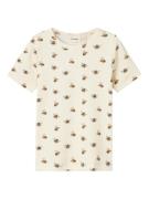 NAME IT Shirts  gul / sort / offwhite