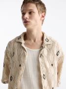 Pull&Bear Skjorte  camel / sort