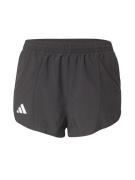 ADIDAS PERFORMANCE Sportsbukser 'ADIZERO'  sort / hvid