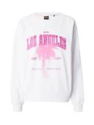 BOSS Sweatshirt 'Eland'  lys pink / hvid