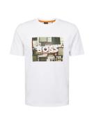 BOSS Bluser & t-shirts 'Heavy'  gul / khaki / orange / hvid