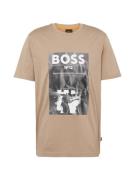 BOSS Bluser & t-shirts 'Ticket'  lysebrun / grå / hvid