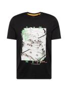 BOSS Bluser & t-shirts 'Cassette'  lysegrøn / abrikos / sort / hvid