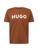 HUGO Bluser & t-shirts 'DULIVIO'  brun / hvid