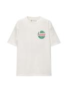 Pull&Bear Bluser & t-shirts  grøn / rød / hvid