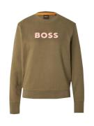 BOSS Sweatshirt 'C_Elaboss_6'  oliven / lyserød