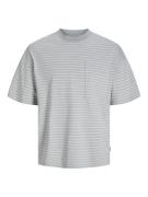JACK & JONES Bluser & t-shirts 'TANICAL'  grå / hvid