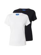HUGO Shirts 'Nerenia'  blå / sort / hvid