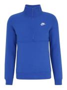 Nike Sportswear Sweatshirt 'CLUB'  royalblå / hvid