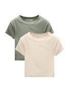 Pull&Bear Shirts  grøn / hvid
