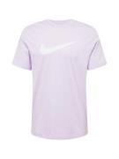 Nike Sportswear Bluser & t-shirts 'Swoosh'  lilla / hvid