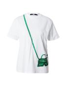 Karl Lagerfeld Shirts 'IKON'  grøn / hvid