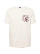 TOMMY HILFIGER Bluser & t-shirts 'ICON CREST'  creme / rubinrød