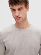 SELECTED HOMME Bluser & t-shirts 'Aspen'  mudderfarvet / hvid