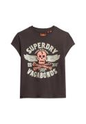 Superdry Shirts  mørkebrun / sølvgrå / rosé