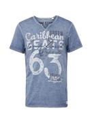 CAMP DAVID Bluser & t-shirts  safir / opal / sort / hvid