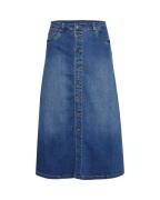 CULTURE Nederdel 'Ami'  blue denim