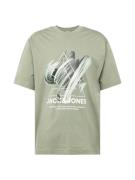 JACK & JONES Bluser & t-shirts 'TINT'  oliven / mint / sort / hvid
