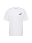 JACK & JONES Bluser & t-shirts 'THREAD'  sort / hvid
