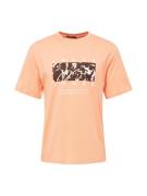 JACK & JONES Bluser & t-shirts 'ARUBA'  beige / abrikos / sort