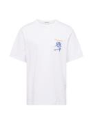 JACK & JONES Bluser & t-shirts 'JORNOTO'  blå / pastelorange / hvid