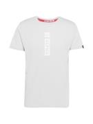ALPHA INDUSTRIES Bluser & t-shirts  lysegrå / hvid
