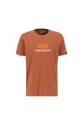 ALPHA INDUSTRIES Bluser & t-shirts  brun / orange / hvid