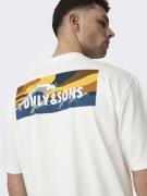 Only & Sons Bluser & t-shirts 'KEITH'  blå / gul / orange / hvid