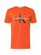 Calvin Klein Jeans Bluser & t-shirts  orangerød / sort / hvid