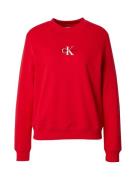 Calvin Klein Jeans Sweatshirt  rød / sort / hvid